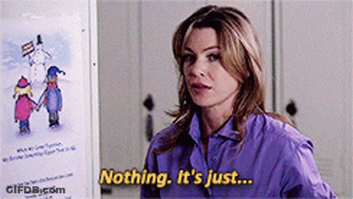 Woman In Purple Shirt Saying Nothing It's Just GIF
