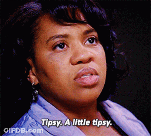 Woman In Purple Shirt Saying Tipsy A Little Tipsy GIF