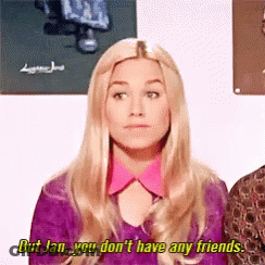Woman In Purple Shirt Says But Jan You Don't Have Any Friends GIF