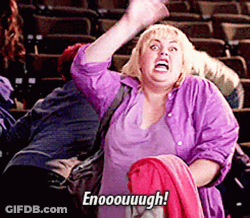 Woman In Purple Shirt Says Enooouugh In Crowd GIF