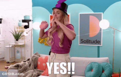 Woman In Purple Top Hat Says Yes GIF