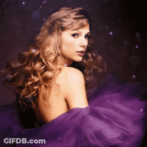 Woman In Purple Tulle Dress GIF