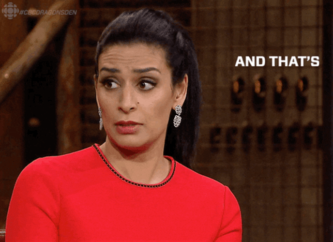 Woman In Red And That's My Opinion GIF