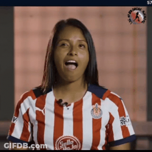 Woman In Red And White Striped Shirt Sella Jojo GIF