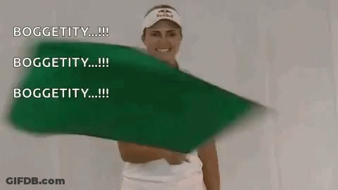 Woman In Red Bull Hat Holding Green Cloth GIF