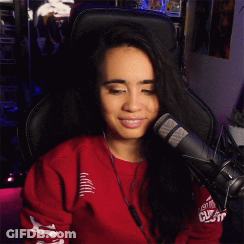 Woman In Red California Shirt Smiling GIF