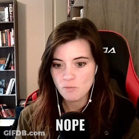 Woman In Red Chair With Headphones At Microphone GIF