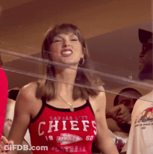 Woman In Red Chiefs Tank Top GIF