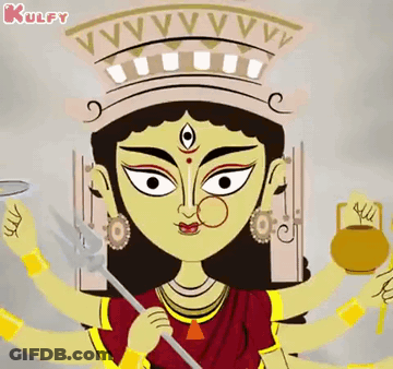 Woman In Red Dress And Yellow Sweater Holding Scissors GIF