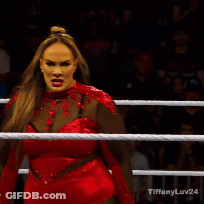 Woman In Red Dress Boxing Ring Tiffanyluv24 GIF