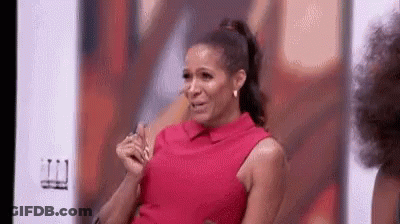 Woman In Red Dress Crying GIF