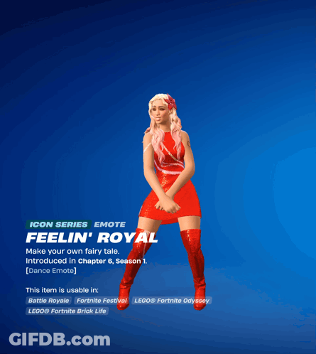 Woman In Red Dress Dancing In Video Game GIF