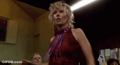 Woman In Red Dress Dancing GIF