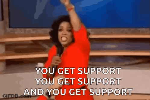 Woman In Red Dress Holding Microphone GIF