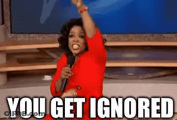Woman In Red Dress Holding Microphone Saying You Get Ignored GIF