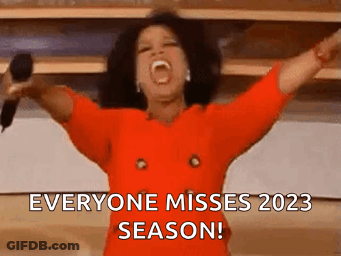 Woman In Red Dress Holding Microphone Screaming GIF