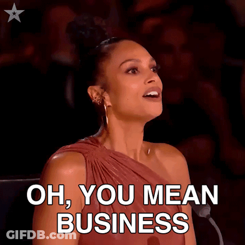 Woman In Red Dress Oh You Mean Business GIF