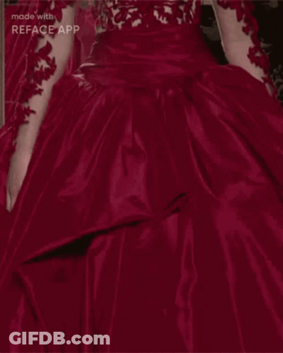 Woman In Red Dress Reface GIF