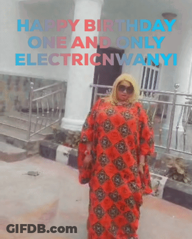 Woman In Red Dress Saying Happy Birthday One And Only Electricnwanyi GIF