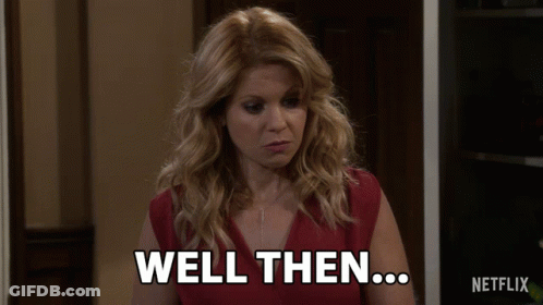 Woman In Red Dress Saying Well Then Netflix GIF