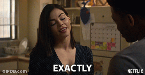Woman In Red Dress Saying You Still Do It In Front Of IMDb Logo GIF