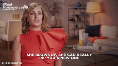 Woman In Red Dress Talking GIF