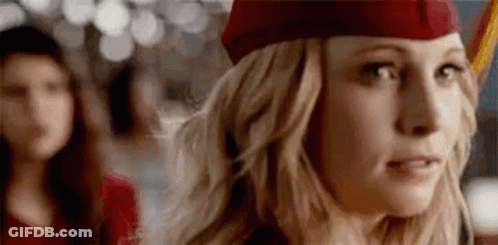 Woman In Red Graduation Cap And Gown GIF