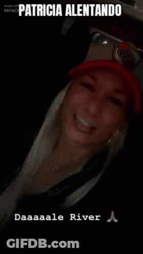 Woman In Red Hat Smiling GIF