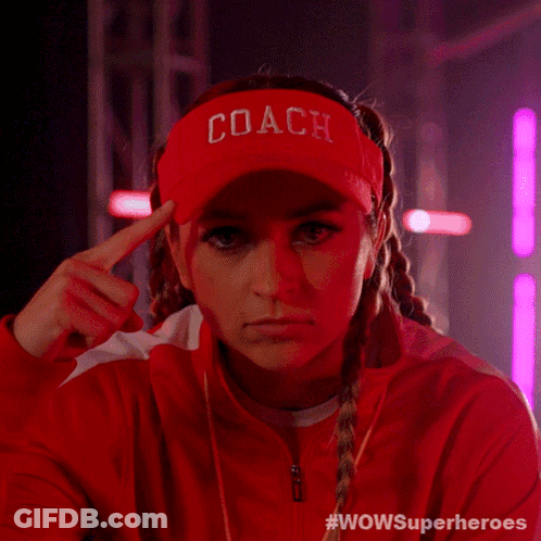 Woman In Red Hat With Coach GIF