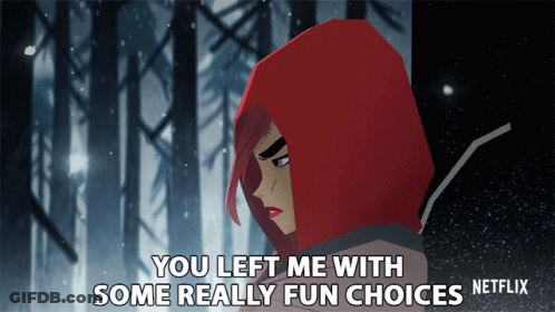 Woman In Red Hood Netflix GIF