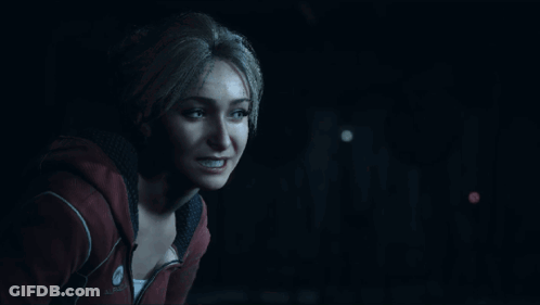 Woman In Red Hoodie Saying Aeria GIF