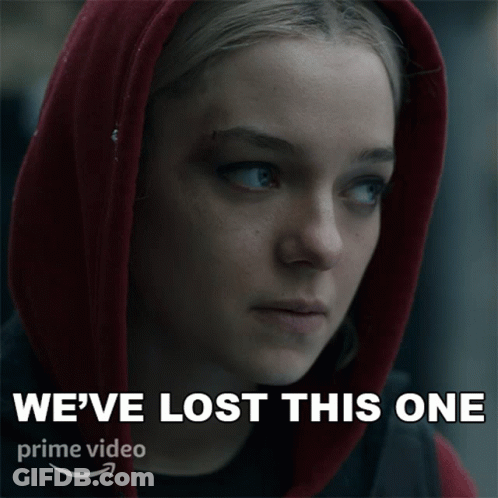 Woman In Red Hoodie We've Lost This One GIF