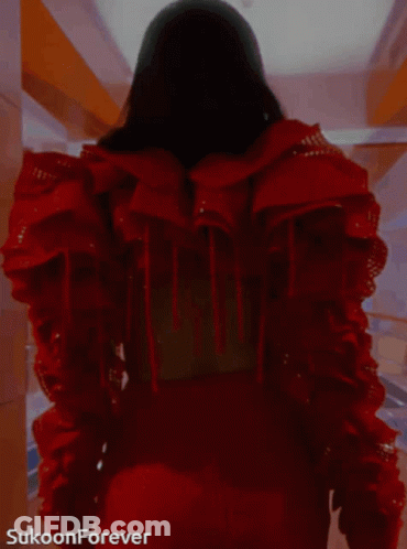Woman In Red Jacket Saying Sukoon Forever GIF