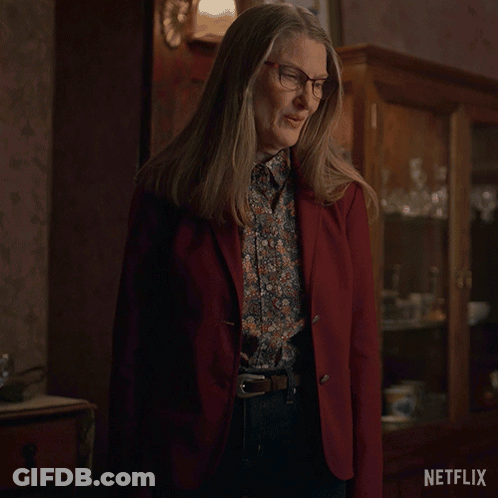 Woman In Red Jacket Says What's Wrong Netflix GIF