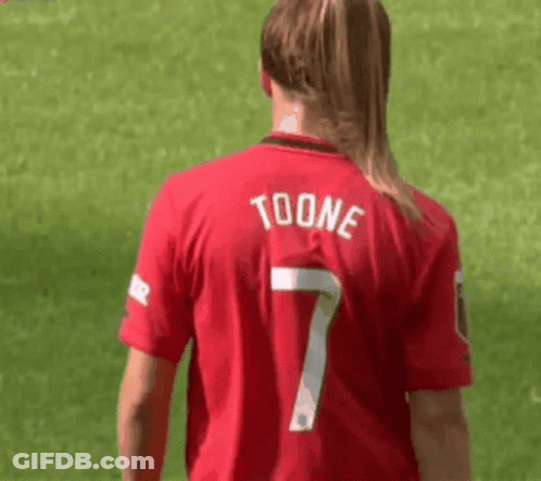 Woman In Red Jersey Toone GIF