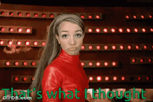 Woman In Red Leather Jacket GIF
