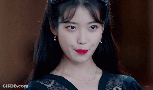 Woman In Red Lipstick And Necklace GIF