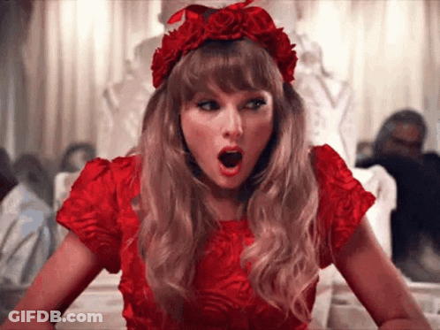 Woman In Red Sequined Jacket And Hat Winking GIF