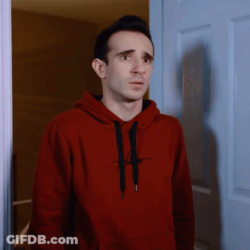 Woman In Red Shirt And Goggles Saying No No No No GIF