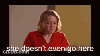 Woman In Red Shirt Crying She Doesnt Even Go Here GIF