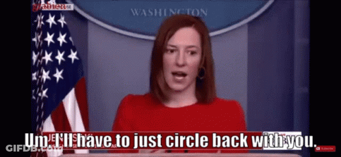 Woman In Red Shirt In Front Of American Flag GIF