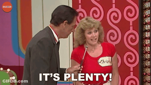 Woman In Red Shirt Interviewed By Man In Suit It's Plenty GIF
