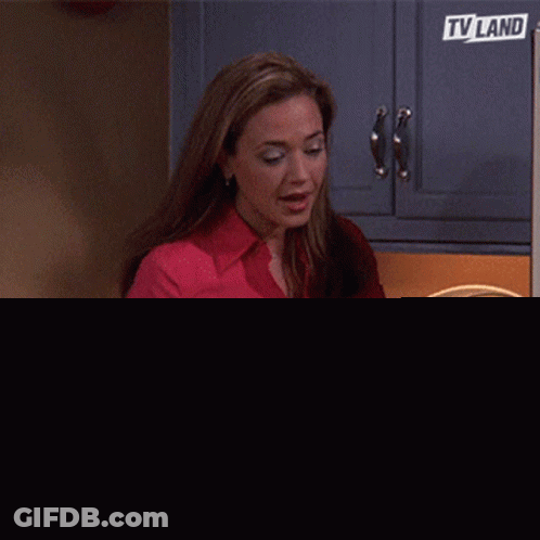 Woman In Red Shirt Saying Yes GIF