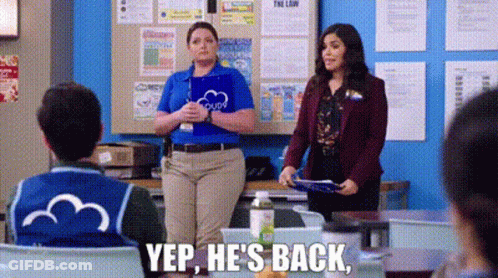 Woman In Red Shirt With Get Your Boogie On GIF