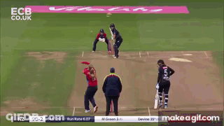 Woman In Red Shirt With Number 10 GIF