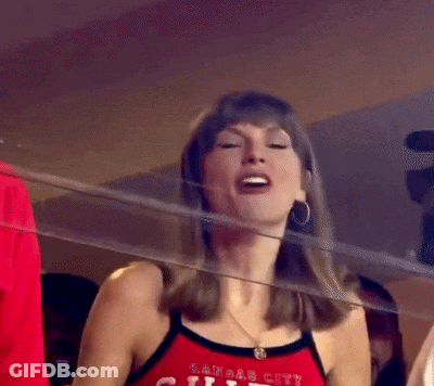 Woman In Red Shirt With Number 5 GIF