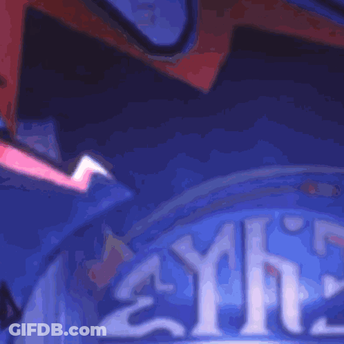 Woman In Red Top Pointing Up Saying All Of That GIF