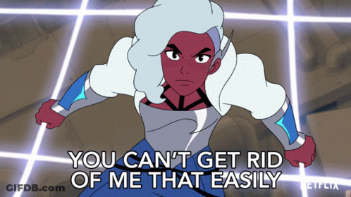 Woman In Red Top Saying Can't Escape GIF