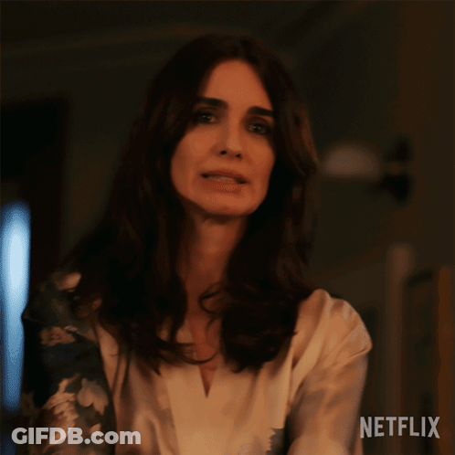 Woman In Robe Says Disappointed Netflix Poster GIF