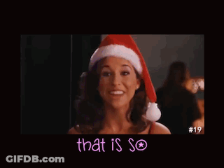 Woman In Santa Hat Gretchen Stop Trying To Make Fetch Happen GIF